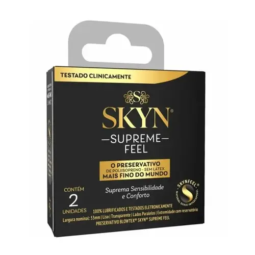 Preservativo Blowtex Skyn Supreme com 2 Unidades