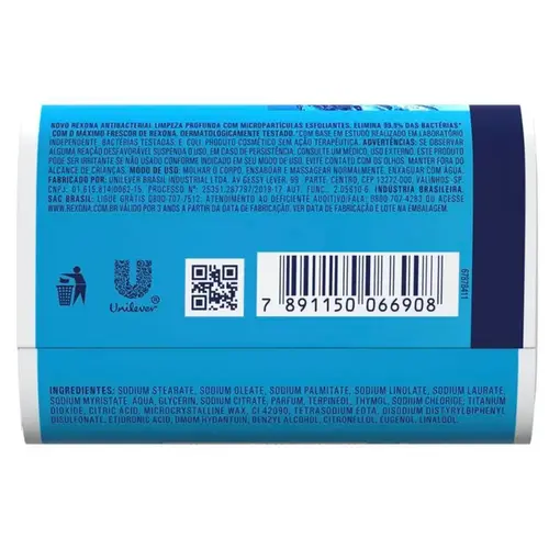 Sabonete em Barra Rexona Antibacterial Limpeza 84g