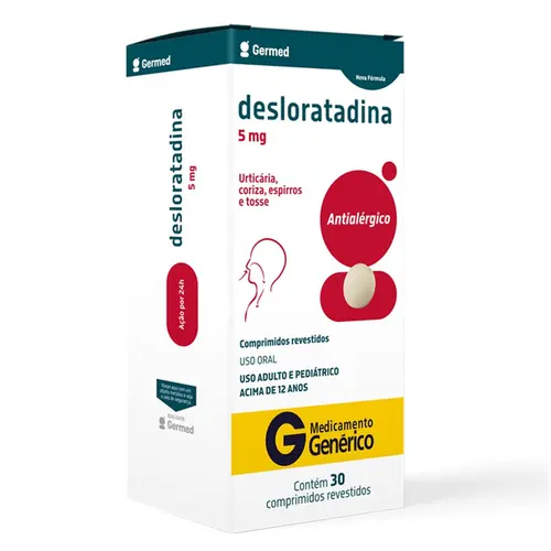 Desloratadina 5mg 30 Comprimidos - Germed - Genérico