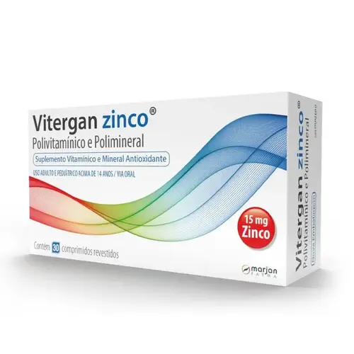 Vitergan Zinco 30 Comprimidos