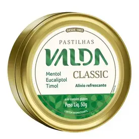 Pastilhas Valda Classic - Sabor Menta 50g
