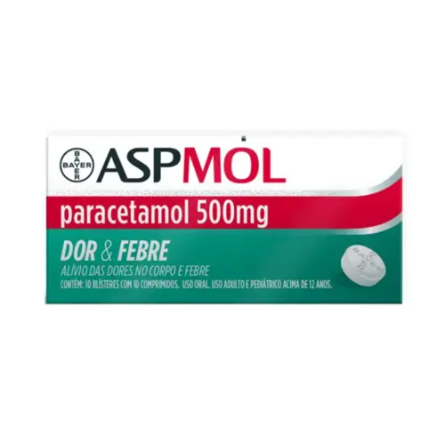 Aspmol 500mg 20 Comprimidos