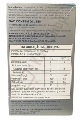 Suplemento Alimentar Prosso D+ KM 2.000UI - 30 Comprimidos