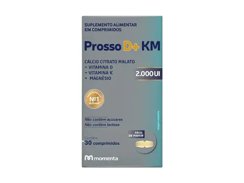 Suplemento Alimentar Prosso D+ KM 2.000UI - 30 Comprimidos