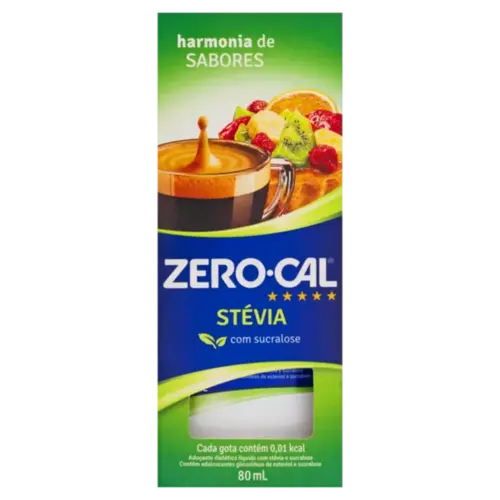 Adoçante Líquido Zero-Cal Stévia 80ml