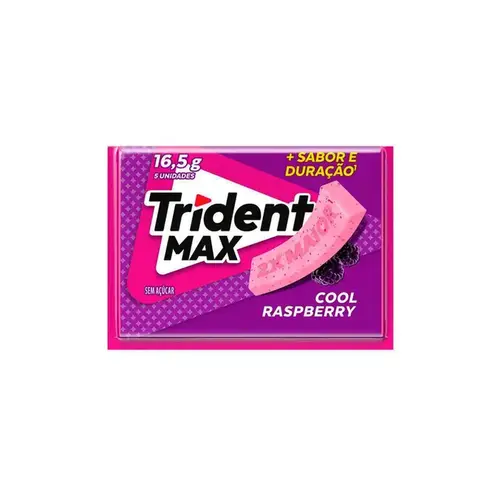 Chiclete Trident Max Cool Raspberry 16,5g
