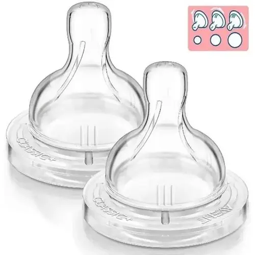 Bico de Mamadeira Avent Anti-Colic Fluxo Variavel 3 Meses+ T5 2 Unidades