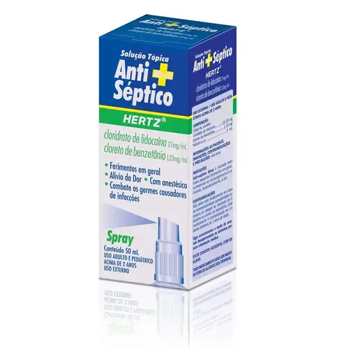 Antisséptico Spray Hertz 50ml