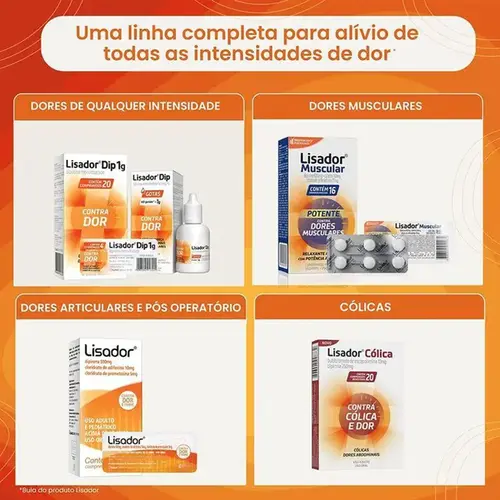 Lisador Dip 1g 20 Comprimidos