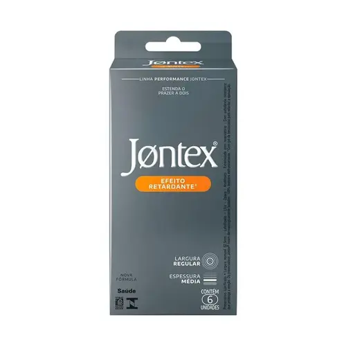 Preservativo Jontex Efeito Retardante com 6 Unidades