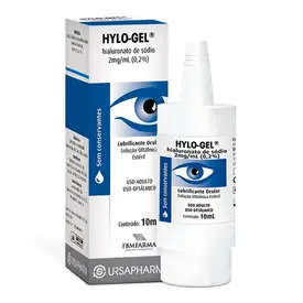 Hylo Gel 2mg 10ml - Lubrificante Oftálmico - FBM Farma
