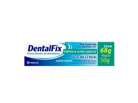 Creme Fixador de Dentadura Dentalfix Menta Leve 68g Pague 50g