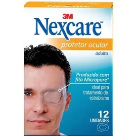 Protetor Ocular Adulto Nexcare - 12 Unidades