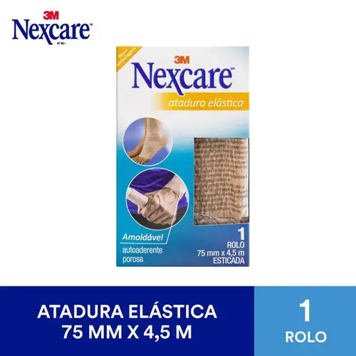 Atadura Elástica Amoldável Nexcare 3M 75mmx4.5m 1 Rolo