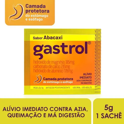 Gastrol - Sabor Abacaxi - 1 Envelope de 5g