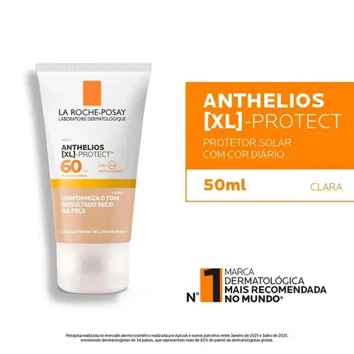 Protetor Solar Facial La Roche-Posay FPS60 Anthelios XL Protect Cor Clara 40g