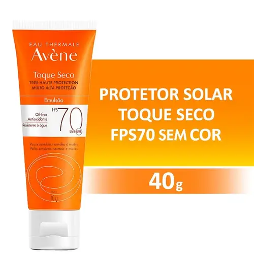 Protetor Solar Facial Avène Emulsão Toque Seco FPS70 40g