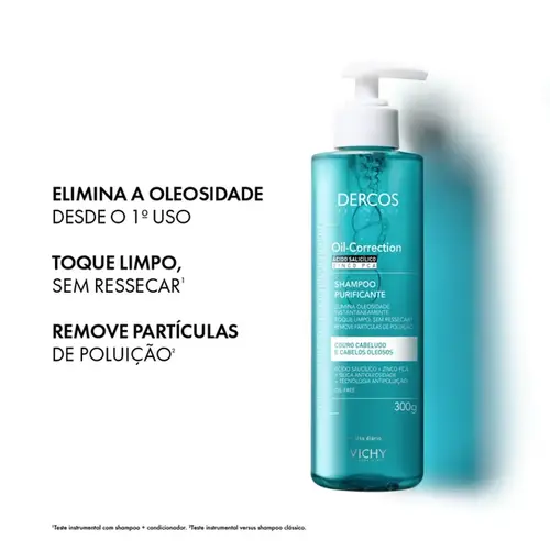 Shampoo Purificante Vichy Dercos Oil Correction 300ml