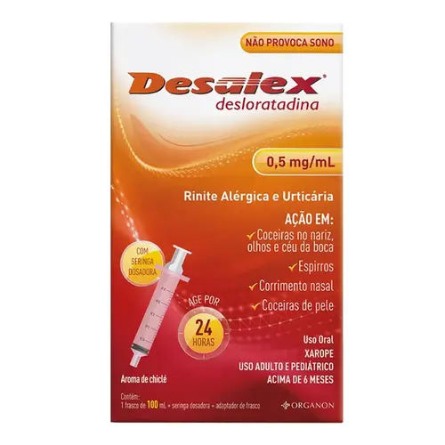 Desalex - Desloratadina 0,5mg/ml Xarope com 100ml
