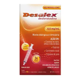 Desalex - Desloratadina 0,5mg/ml Xarope com 100ml
