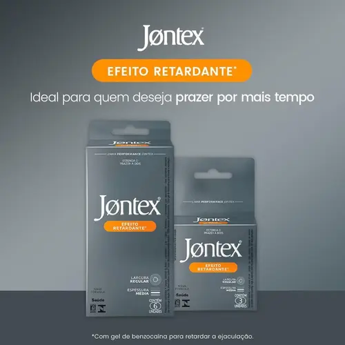 Preservativo Jontex Efeito Retardante 3 Unidades
