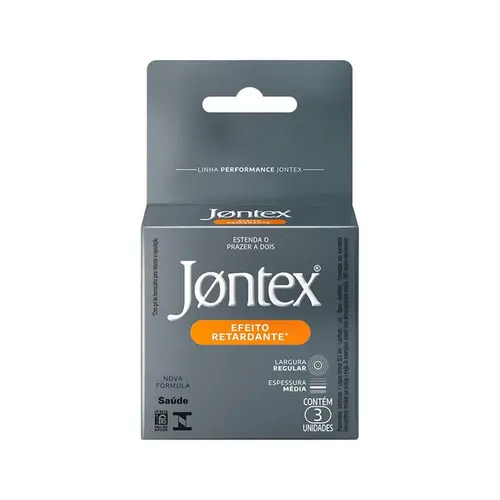 Preservativo Jontex Efeito Retardante 3 Unidades