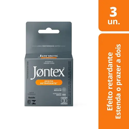 Preservativo Jontex Efeito Retardante 3 Unidades