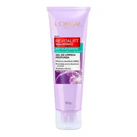 Gel de Limpeza Facial L'Oréal Paris Revitalift Hialurônico Antioleosidade 80g
