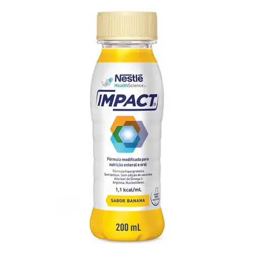 Suplemento de Nutrição Enteral e Oral Impact Banana 200ml