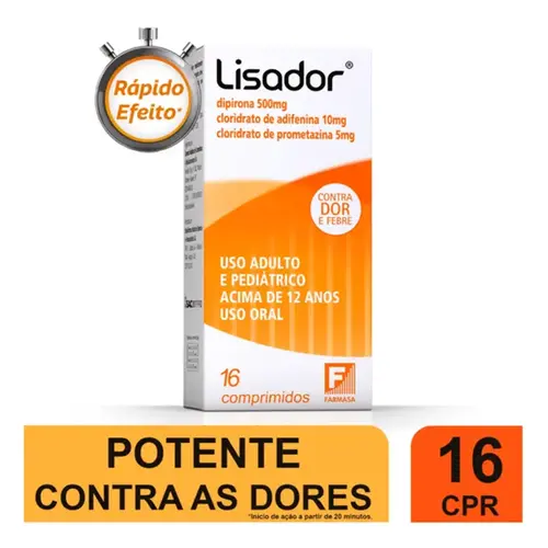 Lisador 16 Comprimidos