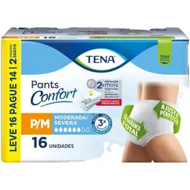 Roupa Íntima Tena Pants Confort para M 16 Unidades