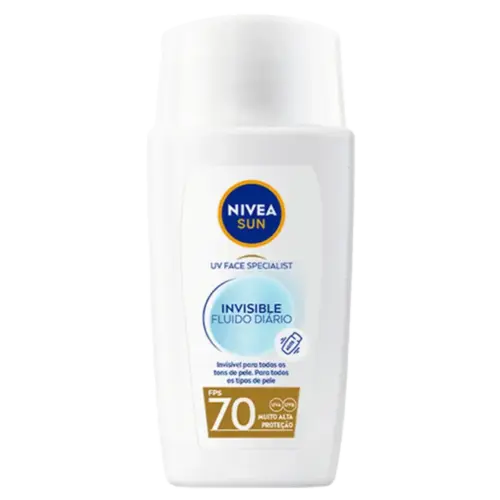 Protetor Solar Facial Nivea Sun FPS70 UV Face Specialist Invisible Fluido 40ml