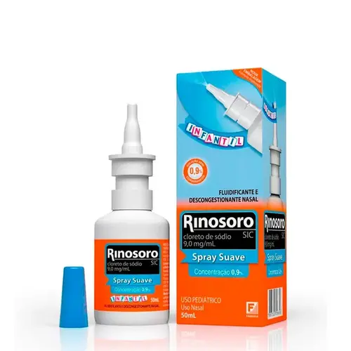 Rinosoro SIC Infantil 9mg/ml - Spray Nasal com 50ml