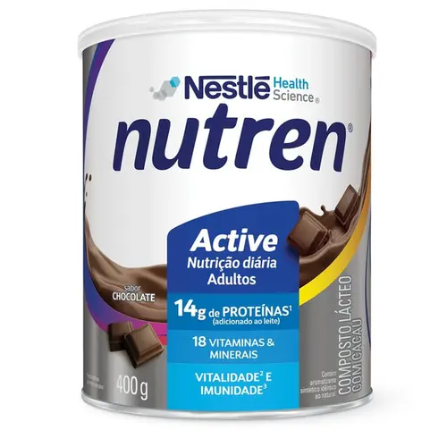 Complemento Alimentar Nutren Active Sabor Chocolate 400g - Nestlé