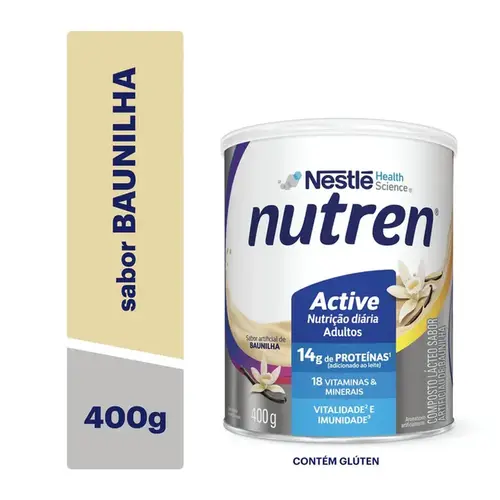 Complemento Alimentar Nutren Active Sabor Baunilha 400g - Nestlé
