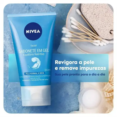 Sabonete Facial em Gel Nivea Equilíbrio Protetor com 150g