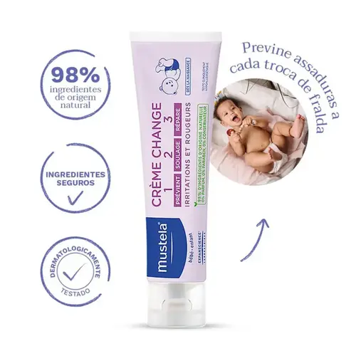 Pomada para Assadura Mustela Vitaminado 1 2 3 - 110g