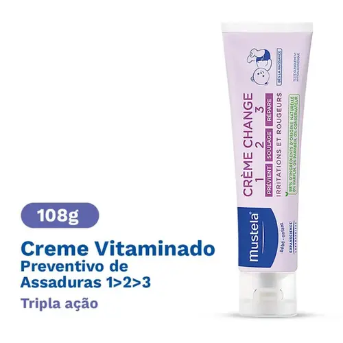 Pomada para Assadura Mustela Vitaminado 1 2 3 - 110g