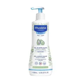 Gel de Banho Infantil Mustela Bebê Suave Corpo e Cabelo 500ml