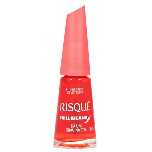 Esmalte Risqué & Chilli Intensificador de Vermelho Chillibeans Dá um Grau na Cor 8ml
