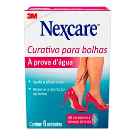 Curativo 3M Nexcare para Bolhas à Prova D'Água 6 Unidades