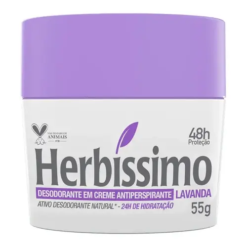 Desodorante Herbíssimo Lavanda em Creme 55g