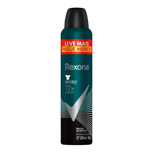 Desodorante Rexona Men Invisible Aerosol Masculino 250ml