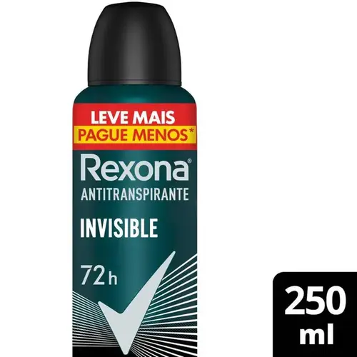 Desodorante Rexona Men Invisible Aerosol Masculino 250ml