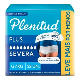 Roupa Íntima Plenitud Protect Plus G/XG 32 Unidades