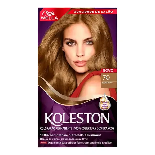 Tintura de Cabelo Koleston 70 Louro Médio 1 Unidade