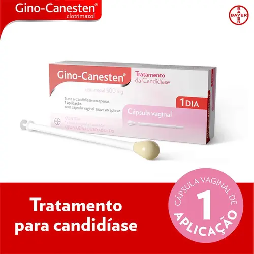 Gino Canesten Clotrimazol 500mg 1 Cápsula + 1 Aplicador - Bayer