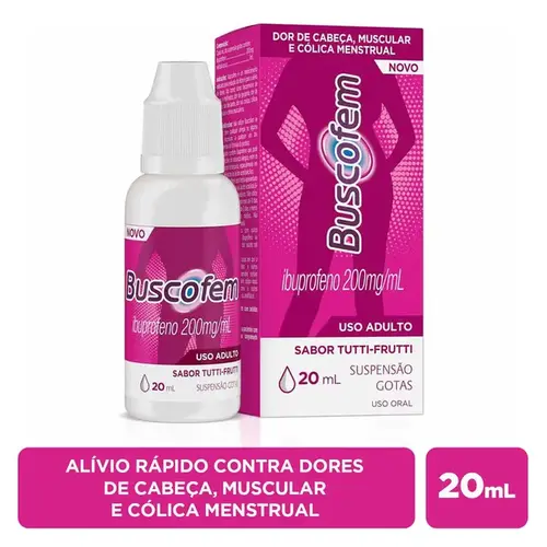 Buscofem 200mg/ml Gotas Tutti-Frutti 20ml