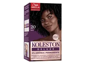 Tinta de Cabelo Koleston Deluxe Sem Amônia Cor Preto 20