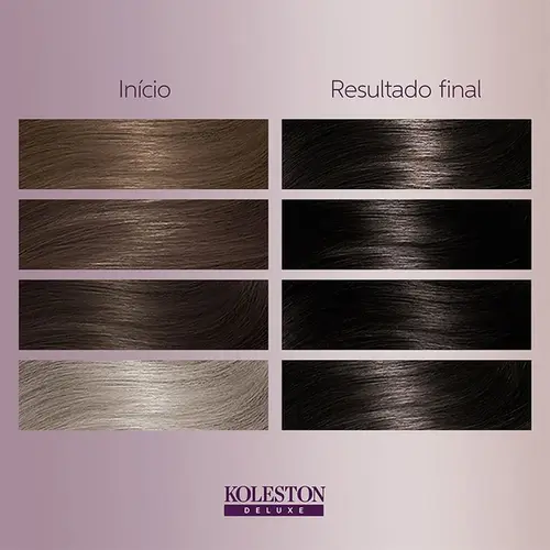 Tinta de Cabelo Koleston Deluxe 20 Preto Sem Amônia